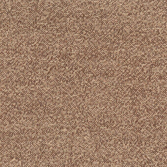 Turri fabric sample, terracotta and beige woven textile, dense speckled pattern with matte finish and irregular weave.